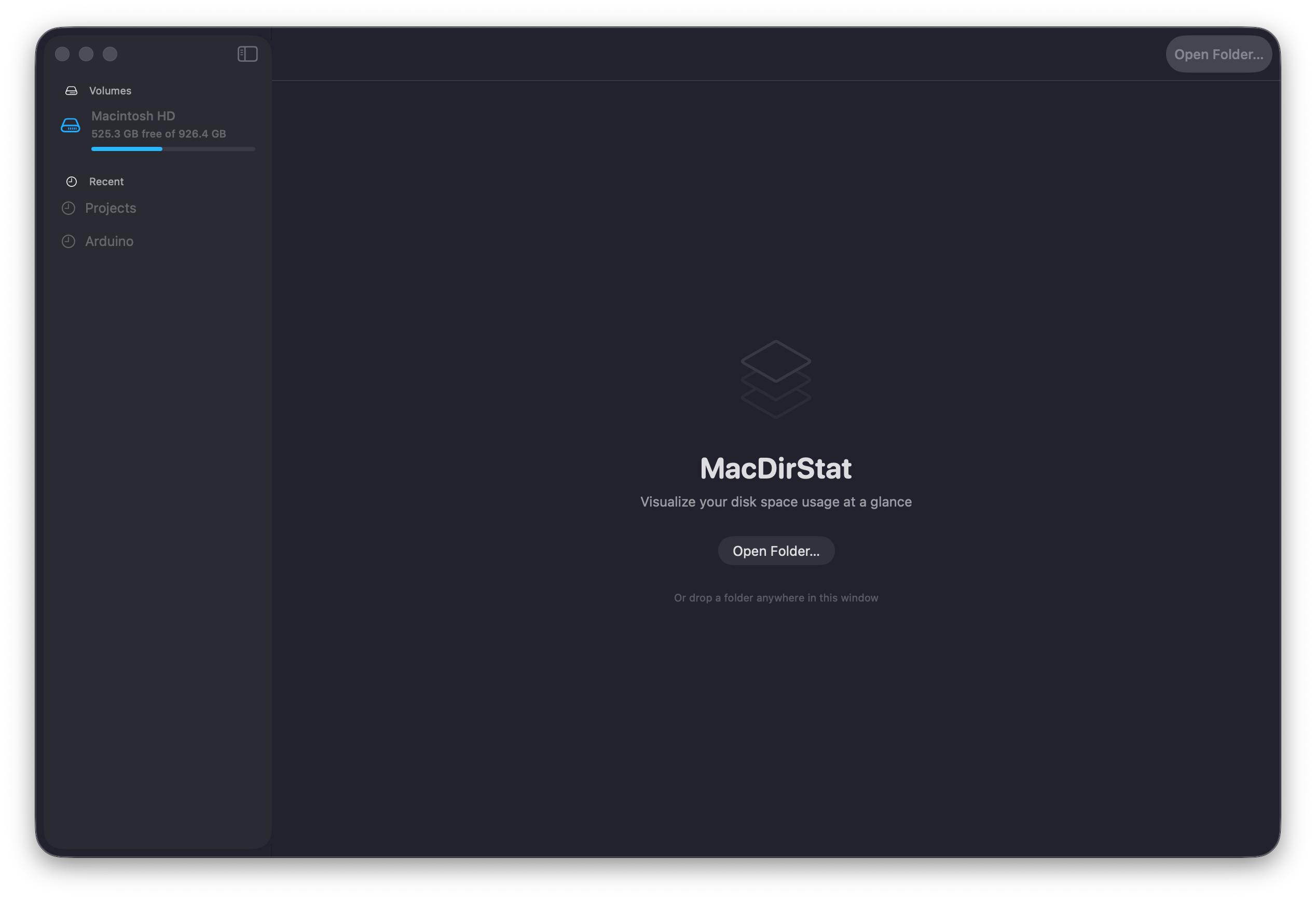 MacDirStat treemap view